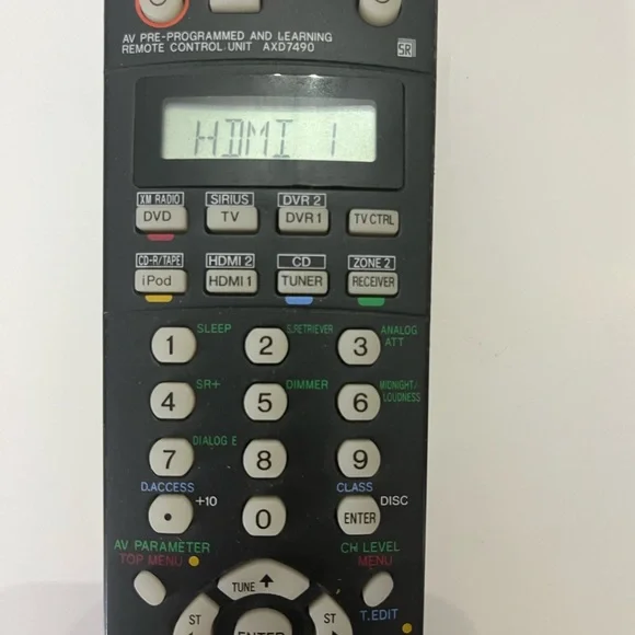 PIONEER Genuine OEM Remote Control Multi-Function W/ LED Vision Display AXD7490 - Picture 6 of 6